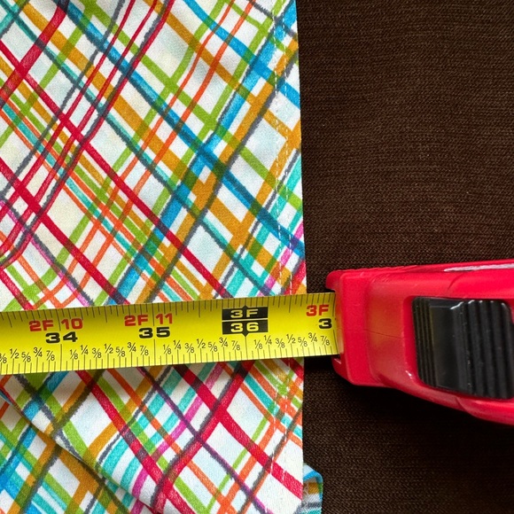 Chadwick’s Collections White Multi Color Empire Waist V Neck Front & Back SZ 12P - Picture 9 of 11